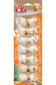 8IN1 DELİGHTS BONES KÖPEK ÖDÜL KEMİĞİ TAVUKLU XS - 84GR 8IN1 DELİGHTS BONES KÖPEK ÖDÜL KEMİĞİ TAVUKLU XS - 84GR