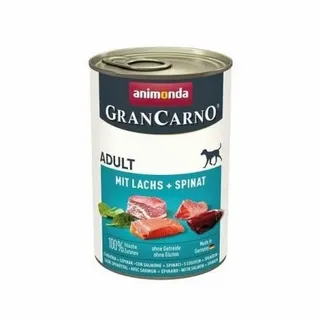 ANİMONDA GRANCARNO ISPANAKLI SOMONLU YETİŞKİN KÖPEK KONSERVESİ 400G