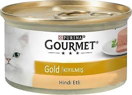 GOURMET GOLD KIYILMIŞ HİNDİLİ KEDİ KONSERVESİ 85GR
