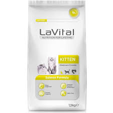 LAVİTAL SOMONLU YAVRU KEDİ MAMASI 1,5KG