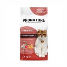 PRONATURE KISIRLAŞTIRILMIŞ YETİŞKİN KURU KEDİ MAMASI (WEİGHT PROTECT) TAVUK ETLİ VE PİRİNÇLİ 1,5KG