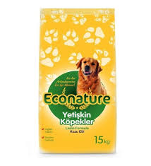 ECONATURE YETİŞKİN KURU KÖPEK MAMASI (ADULT DOG) SARI AMBALAJ KUZU ETLİ 15KG
