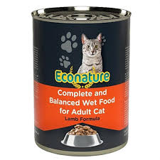 ECONATURE YETİŞKİN YAŞ KEDİ MAMASI (ADULT CAT) KUZU ETLİ 400GR
