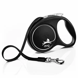 FLEXİ BLACK DESİGN M BEDEN SİYAH 5MT ŞERİT TASMA