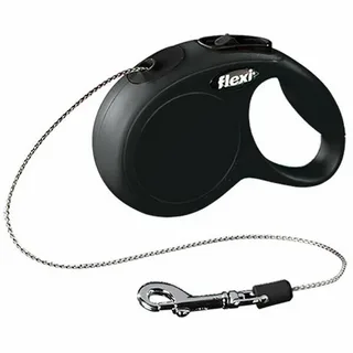 FLEXİ NEW CLASSİC XS BEDEN SİYAH 3MT İPLİ TASMA