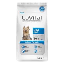 LAVİTAL SOMONLU KÜÇÜK IRK YETİŞKİN KÖPEK MAMASI 1,5KG