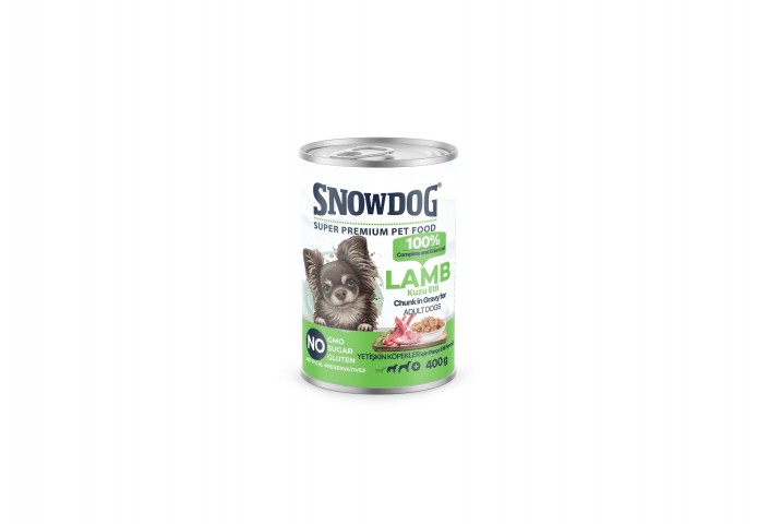 SNOW DOG PREMİUM PARÇA KUZU ETLİ 400GR
