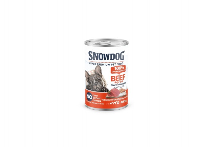 SNOW DOG PREMİUM PARÇA SIĞIR ETLİ 400GR