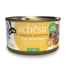 SCHESİR JELLY TON BALIĞI VE SURİMİ JÖLE İÇİNDE YETİŞKİN KEDİ KONSERVESİ 85G SCHESİR JELLY TON BALIĞI VE SURİMİ JÖLE İÇİNDE YETİŞKİN KEDİ KONSERVESİ 85G