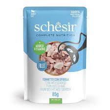 SCHESİR JELLY TON BALIKLI VE LEVREKLİ JÖLE İÇİNDE YETİŞKİN KEDİ POUCH 85G SCHESİR JELLY TON BALIKLI VE LEVREKLİ JÖLE İÇİNDE YETİŞKİN KEDİ POUCH 85G