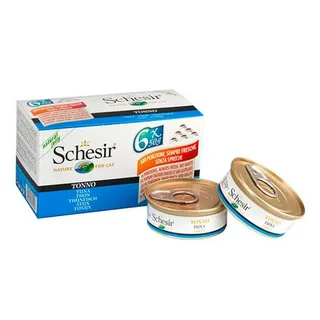 SCHESİR TAM VE DENGELİ TON BALIKLI JÖLE İÇİNDE KEDİ KONSERVESİ MULTİPACK 6X50G SCHESİR TAM VE DENGELİ TON BALIKLI JÖLE İÇİNDE KEDİ KONSERVESİ MULTİPACK 6X50G