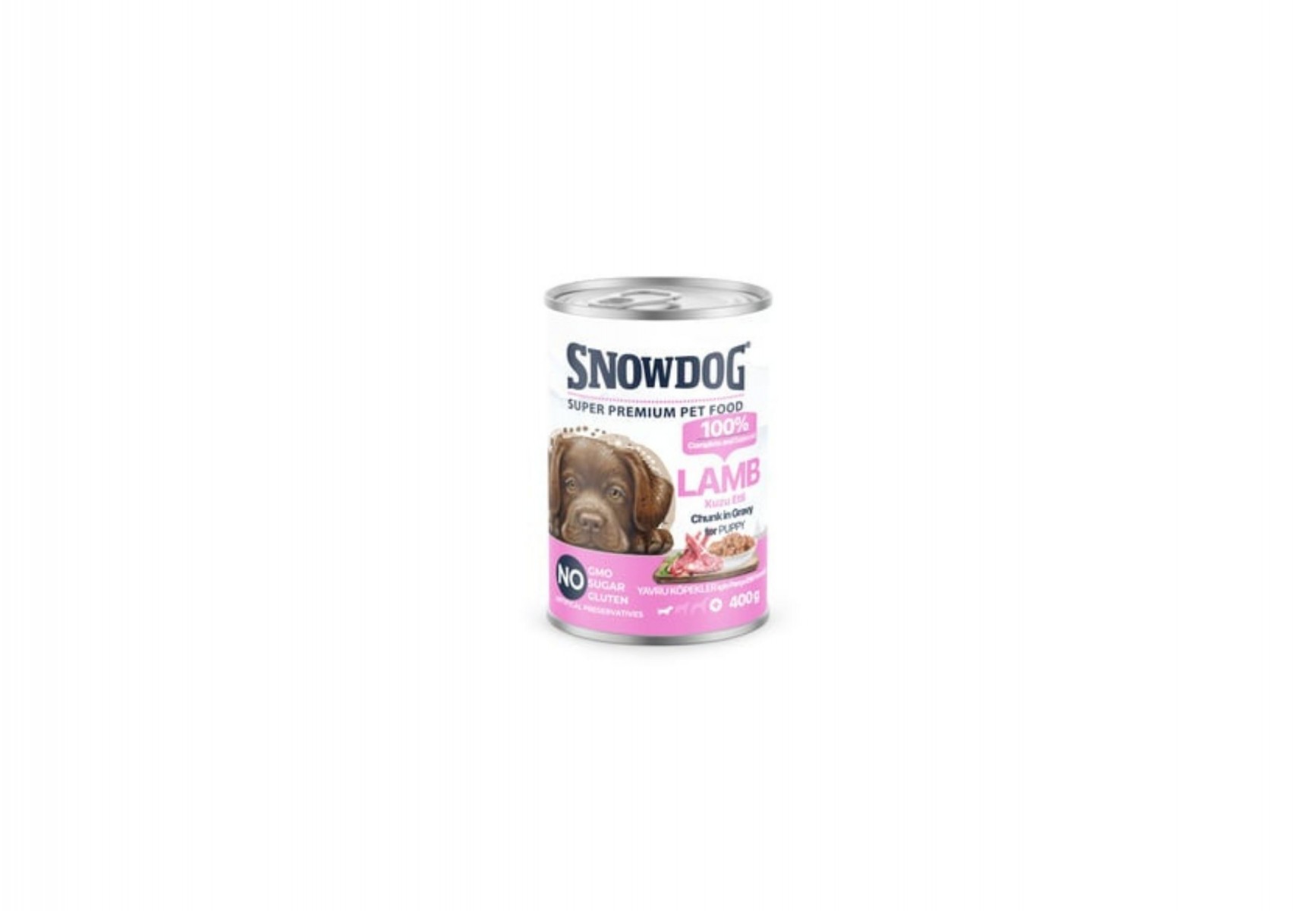 SNOW DOG PREMİUM PARÇA YAVRU KUZU ETLİ 400GR