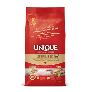 UNIQUE CAT STERİLİSED TAVUKLU 1,5KG UNIQUE CAT STERİLİSED TAVUKLU 1,5KG