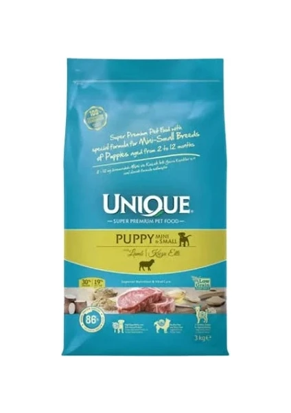 UNIQUE DOG PUPPY SMALL & MİNİ KUZULU 3KG UNIQUE DOG PUPPY SMALL & MİNİ KUZULU 3KG